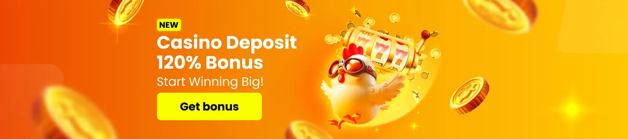 Casino Deposit 120% Bonus